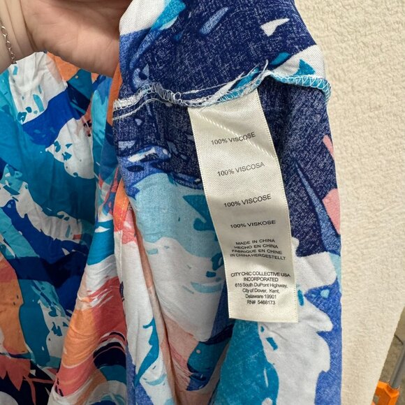 LORALETTE - Raelynn Dress Abstract Smocking Maxi NEW - Picture 12 of 13